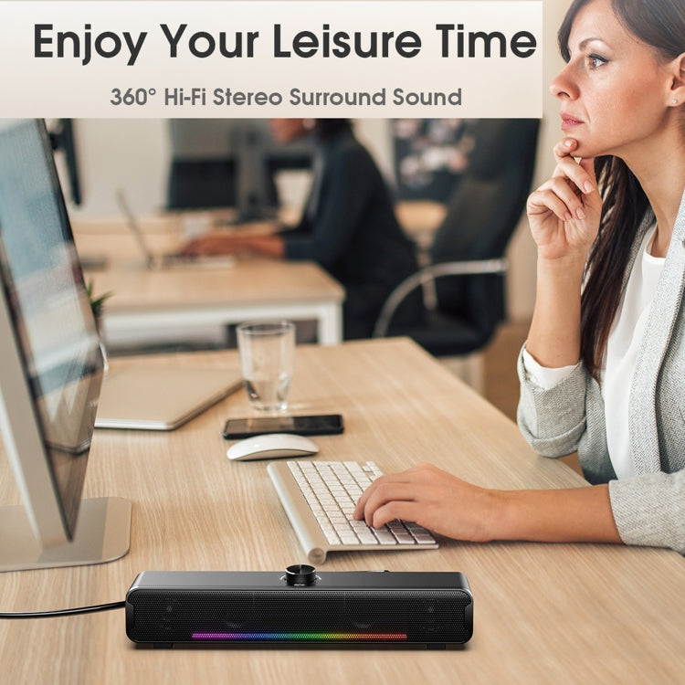 L16 Outdoor Portable RGB Light HiFi USB Bluetooth Wireless Speaker(Black) - HoMEdemic™ 