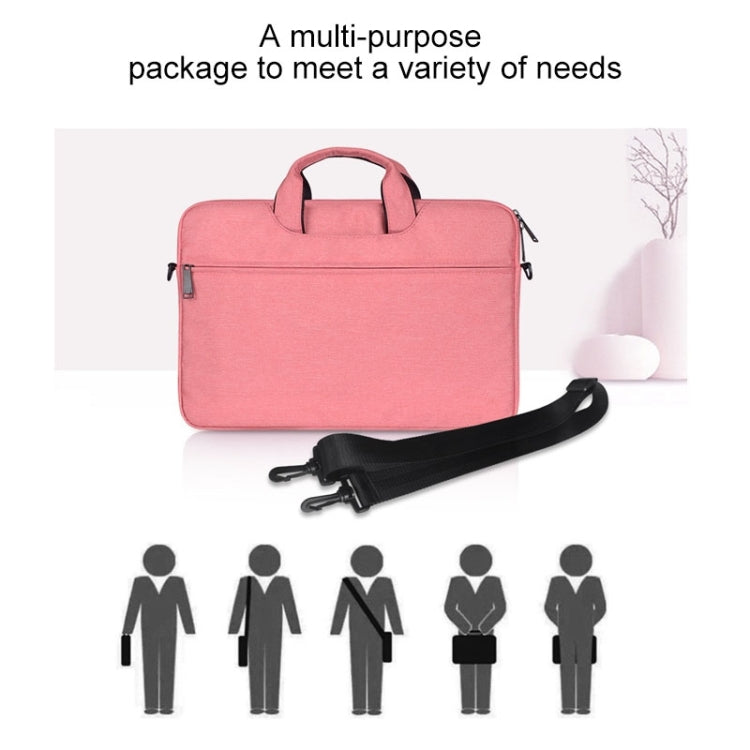 ST01S Waterproof Oxford Cloth Hidden Portable Strap One-shoulder Handbag for 14.1 inch Laptops (Dark Gray) - HoMEdemic™ 