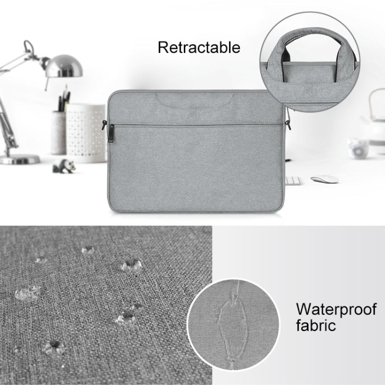ST01S Waterproof Oxford Cloth Hidden Portable Strap One-shoulder Handbag for 14.1 inch Laptops (Dark Gray) - HoMEdemic™ 
