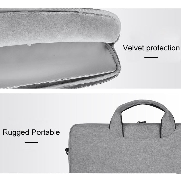 ST01S Waterproof Oxford Cloth Hidden Portable Strap One-shoulder Handbag for 14.1 inch Laptops (Dark Gray) - HoMEdemic™ 