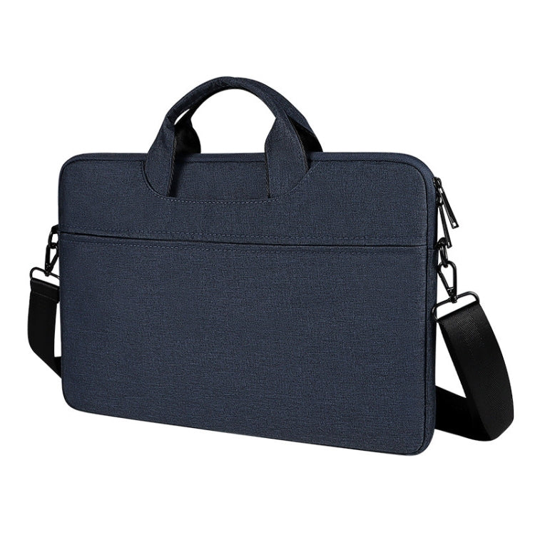 ST01S Waterproof Oxford Cloth Hidden Portable Strap One-shoulder Handbag for 14.1 inch Laptops (Navy Blue) - HoMEdemic™ 
