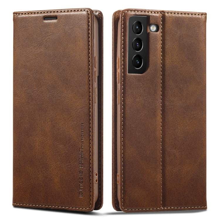 LC.IMEEKE RFID Anti-theft Leather Phone Case, For Samsung Galaxy S21+ 5G - HoMEdemic™ 
