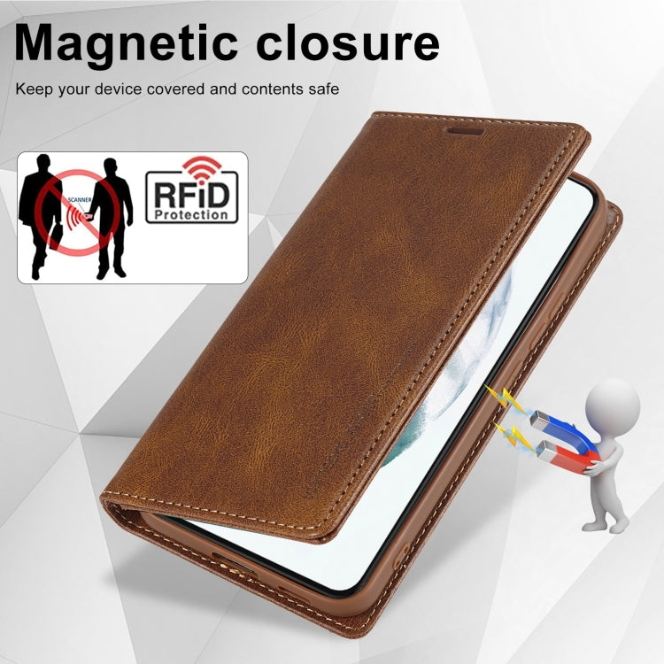 LC.IMEEKE RFID Anti-theft Leather Phone Case, For Samsung Galaxy S21+ 5G - HoMEdemic™ 