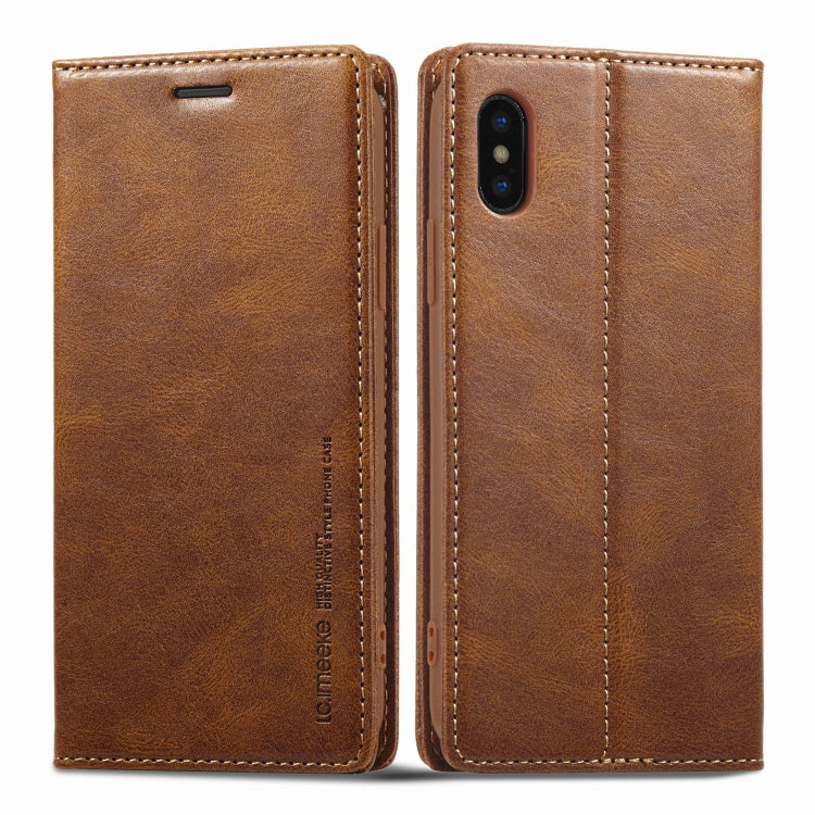 LC.IMEEKE RFID Anti-theft Leather Phone Case, For iPhone SE 2022 / SE 2020 / 8 / 7, For iPhone XS Max, For iPhone XS / X, For iPhone XR, For iPhone 8 Plus / 7 Plus, For Samsung Galaxy S21 5G - HoMEdemic™ 