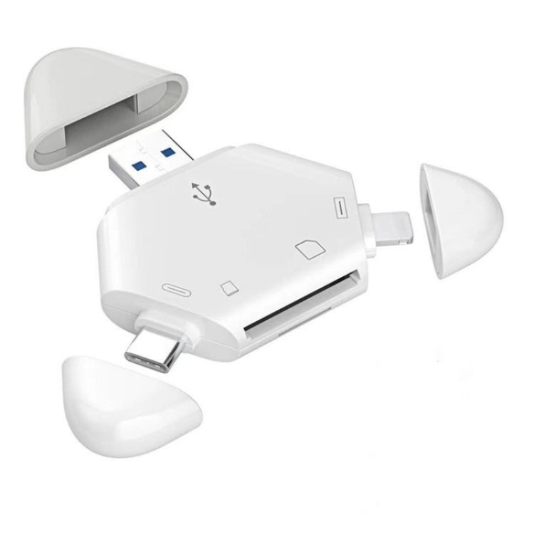 LCOPM For Type-C / USB Computer Android Magnetic Card Reader Tablet SD/TF OTG Card Reader - HoMEdemic™ 