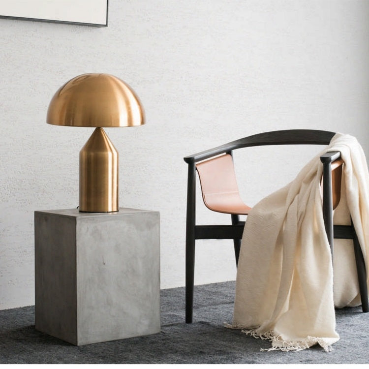 LED Metal Mushroom Table Lamp Bedroom Decorative Table Lamp EU Plug, Size:S - HoMEdemic™ 