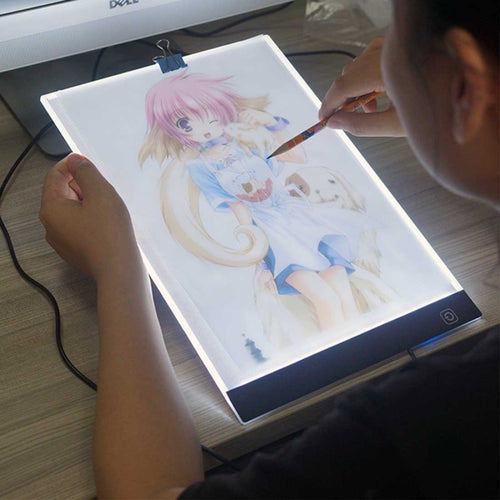 5W 3.5mm Ultra-thin USB A4 Paper LED Copy Pad Dimmable Digital Board Copy Desk Art Drawing Tracing Stencil Table Board - HoMEdemic™ 