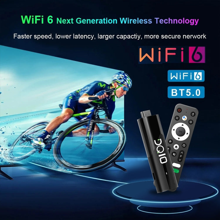 LEMFO DQ10 Allwinner H618 Quad Core ARM Cortex A53 8K HD Android TV Stick, RAM:2GB+16GB(UK Plug) - HoMEdemic™ 