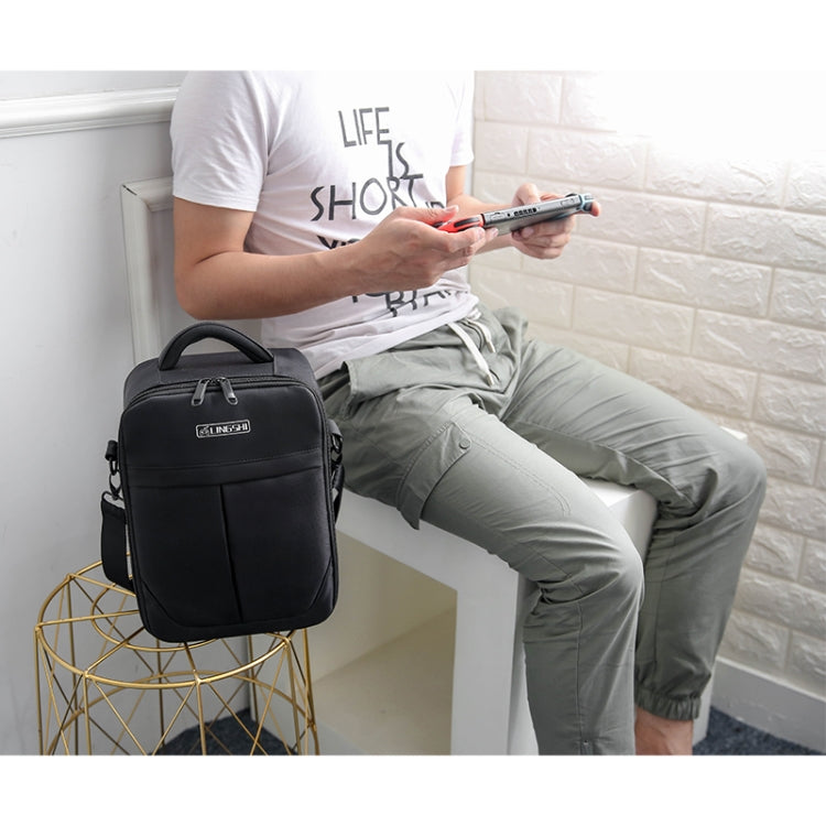 LINGSHI For DJI Mavic Air 2 Heightened Portable Shoulder Storage Bag Protective Box(Black) - HoMEdemic™ 