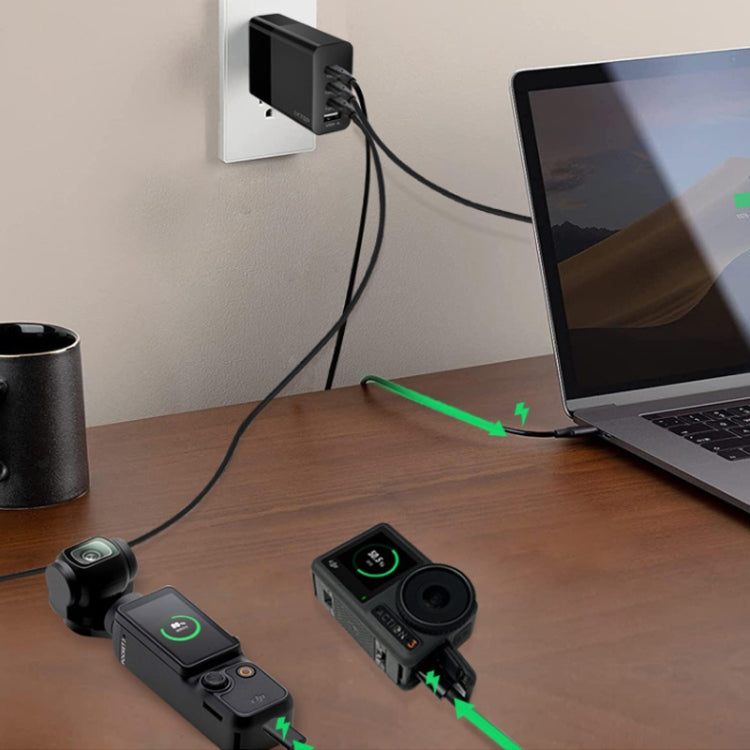LKTOP 100W Gallium Nitride Fast Charger AC Adapter With 3 USB-C/Type-C+1 USB-A Port US Plug - HoMEdemic™ 