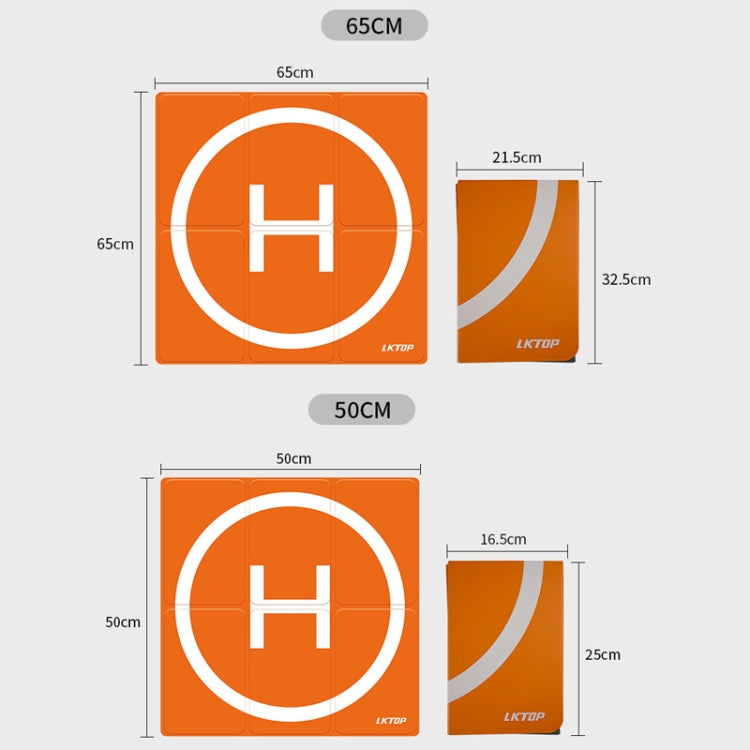 LKTOP 50cm Drone Universal Landing Pad Double-sided Waterproof Foldable RC Aircraft Launch Mat - HoMEdemic™ 