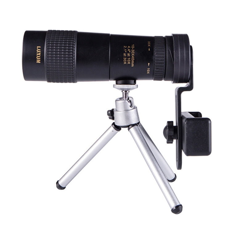 LUXUN 10-30x40 Single-Cylinder HD High-Power Telescope Mobile Phone Mini Telescope(Telescope & Phone Clip & Tripod) - HoMEdemic™ 
