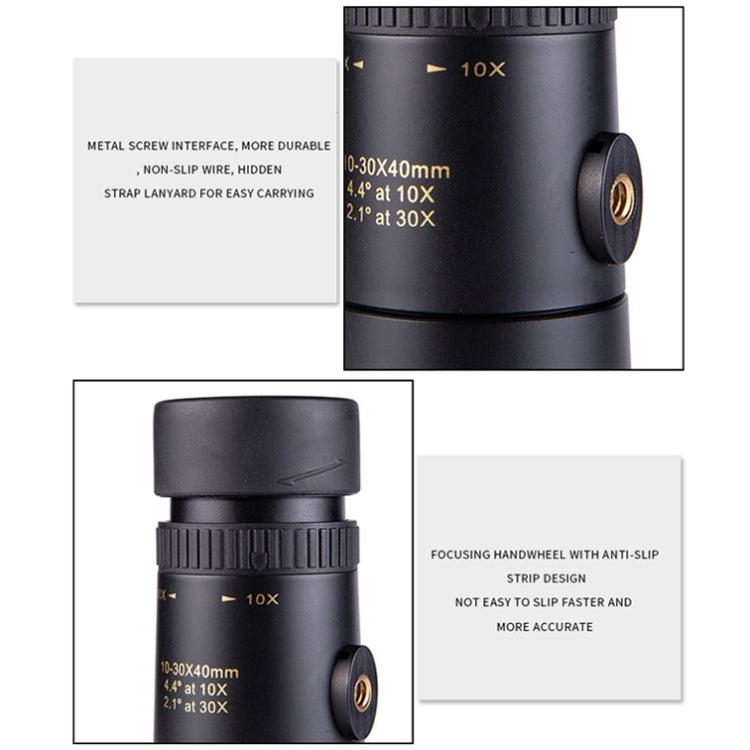 LUXUN 10-30x40 Single-Cylinder HD High-Power Telescope Mobile Phone Mini Telescope(Telescope Set) - HoMEdemic™ 