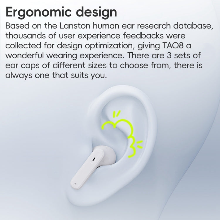 Langsdom TA08 Active Noise Reduction Wireless Bluetooth Earphone(White) - HoMEdemic™ 