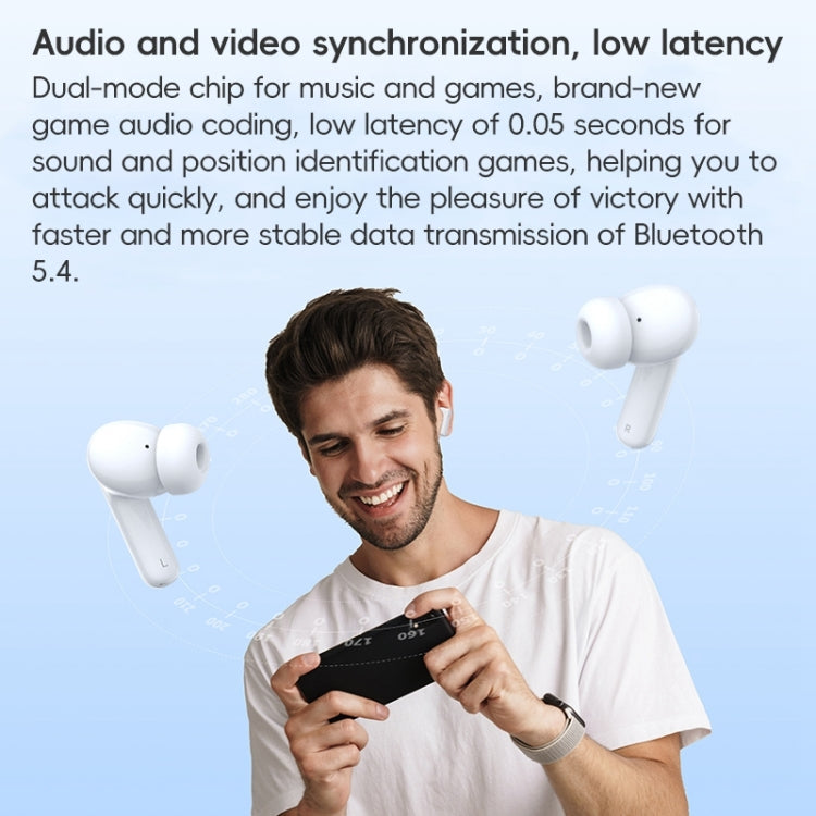 Langsdom TA08 Active Noise Reduction Wireless Bluetooth Earphone(White) - HoMEdemic™ 
