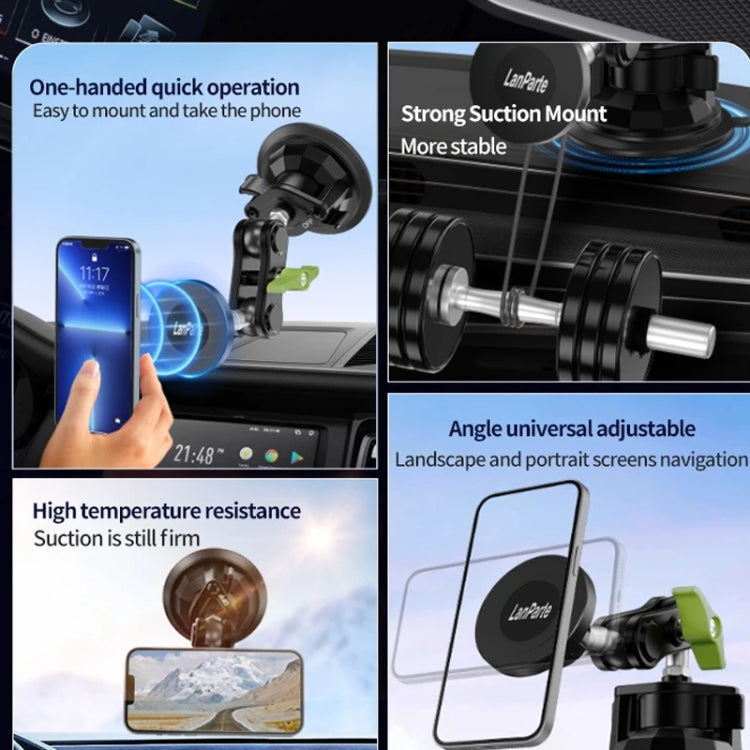 Lanparte Magnetic Car Phone Holder Adjustable Suction Cup Navigation Stand RBA-M01NL - HoMEdemic™ 