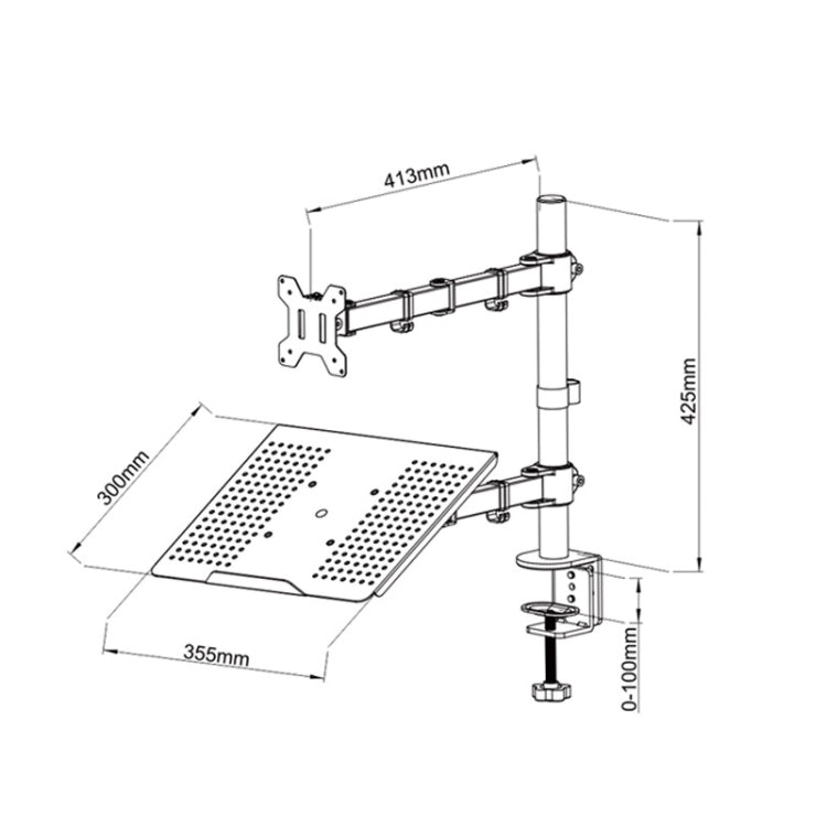 Laptop Stand Desktop LCD Dual Purpose Computer Lift Rotatable Dual Screen Bracket - HoMEdemic™ 