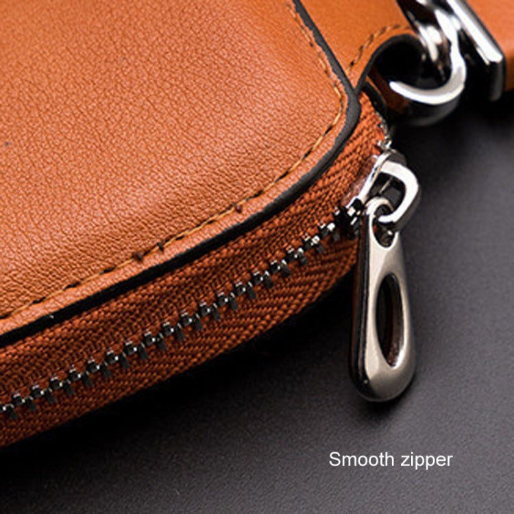 Leather Men Multifunctional Car Key Bag Large Capacity Universal Waist Hanging Key Storage Bag(Black) - HoMEdemic™ 