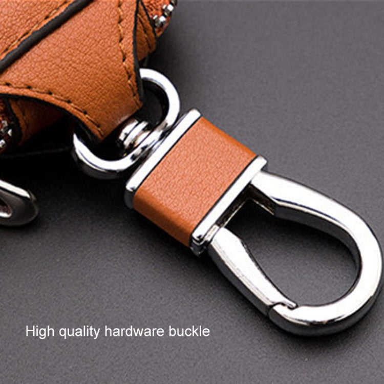 Leather Men Multifunctional Car Key Bag Large Capacity Universal Waist Hanging Key Storage Bag(Brown) - HoMEdemic™ 