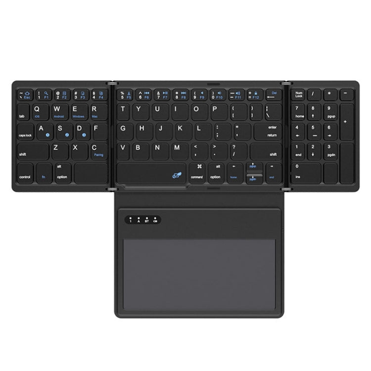 Leather Wireless Bluetooth Keyboard With Touch-Pad Multi-System External Portable Universal Keypad - HoMEdemic™ 