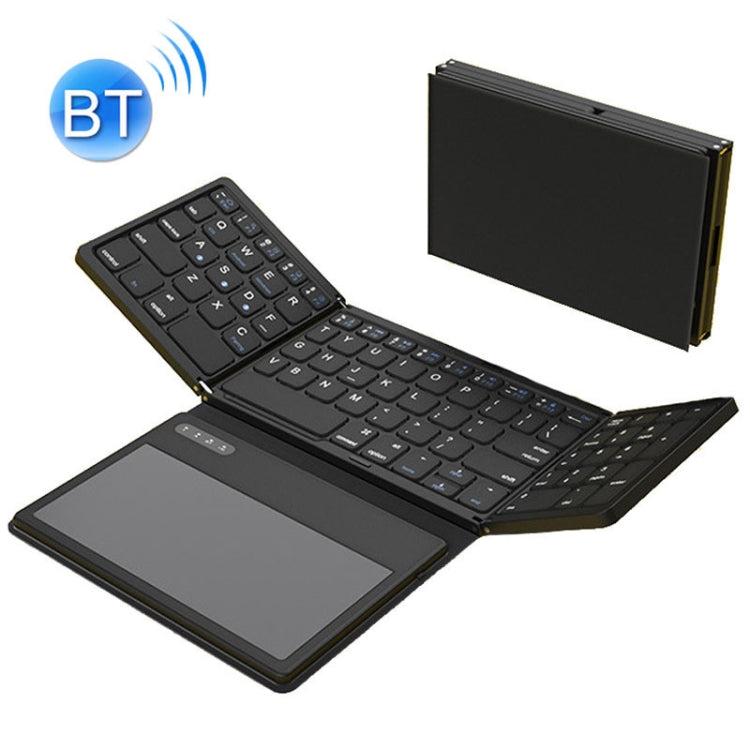 Leather Wireless Bluetooth Keyboard With Touch-Pad Multi-System External Portable Universal Keypad - HoMEdemic™ 