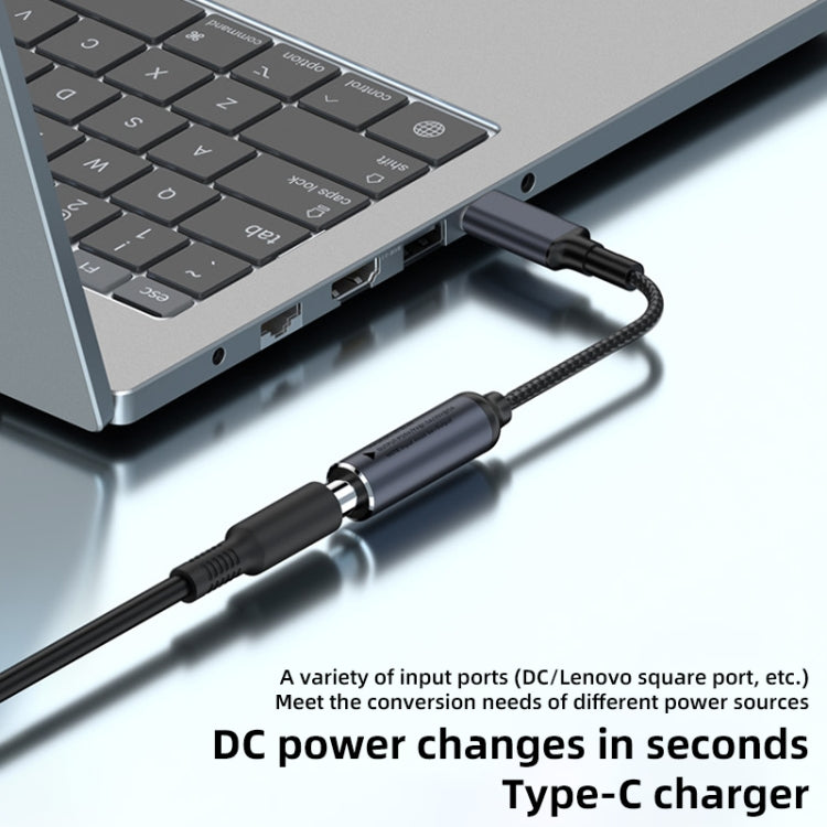 Lenovo Big Square Female to USB-C / Type-C Male 100W Computer Charging Adapter Connector - HoMEdemic™ 