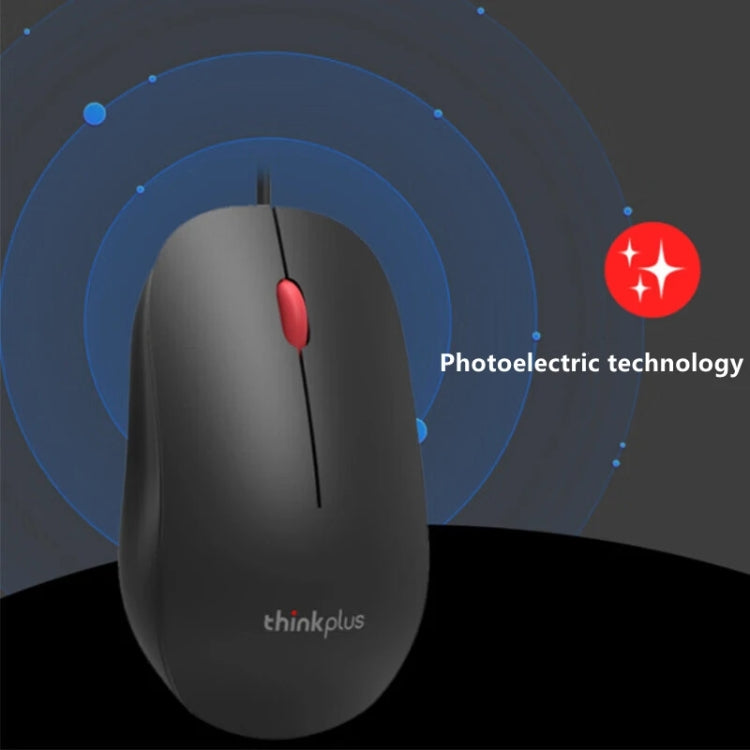 Lenovo Thinkplus M80 Office Lightweight Ergonomic Laptop Mouse, Specification: Wired - HoMEdemic™ 