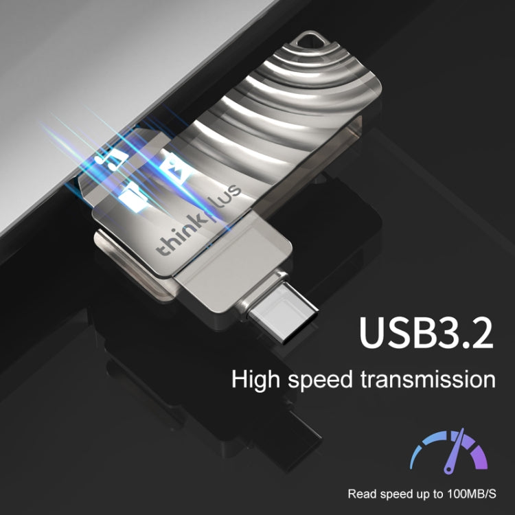 Lenovo Thinkplus MU232 USB 3.2 + USB-C / Type-C Dual Head Flash Drive, Memory:128GB - HoMEdemic™ 