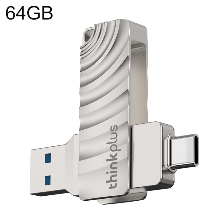 Lenovo Thinkplus MU232 USB 3.2 + USB-C / Type-C Dual Head Flash Drive, Memory:64GB - HoMEdemic™ 
