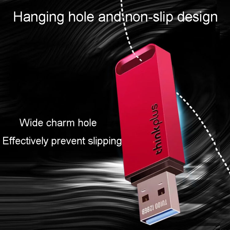 Lenovo Thinkplus TU100 USB3.1 High Speed Flash Drive Mini USB Memory Disk With Metal Plug And Cap, Capacity: 128G(Red) - HoMEdemic™ 