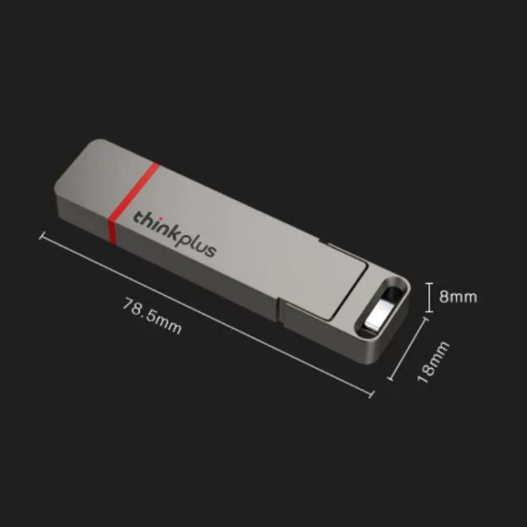 Lenovo Thinkplus TU200Pro USB3.2+Type-C Dual Interface Mobile Phone Solid State U Disk, Memory: 128GB - HoMEdemic™ 