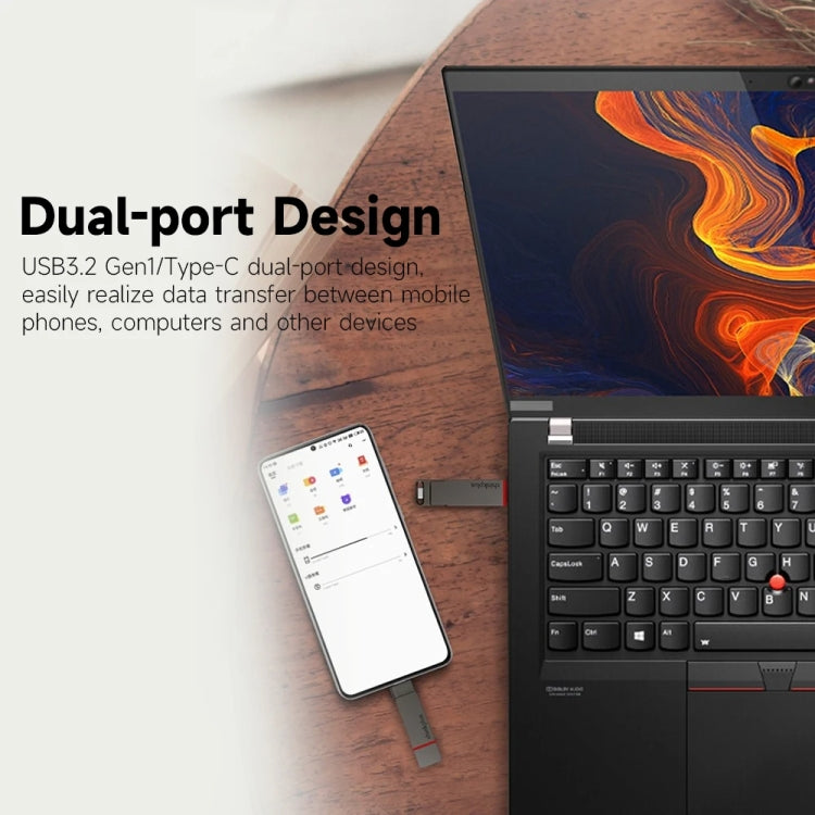 Lenovo Thinkplus TU200Pro USB3.2+Type-C Dual Interface Mobile Phone Solid State U Disk, Memory: 128GB - HoMEdemic™ 
