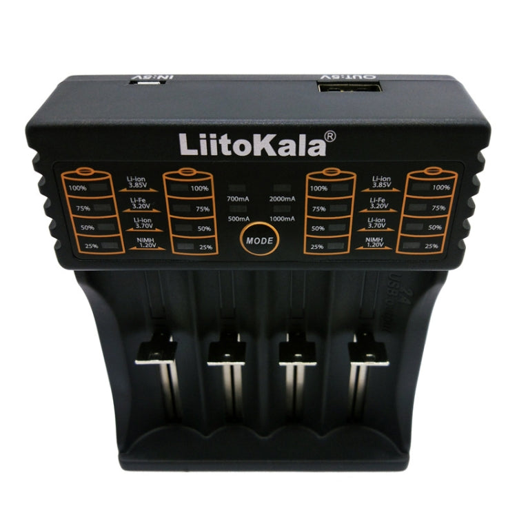 LiitoKala lii-402 4 In 1 Lithium Battery Charger for Li-ion IMR 18650, 18490, 18350, 17670, 17500, 16340(RCR123), 14500, 10440 - HoMEdemic™ 