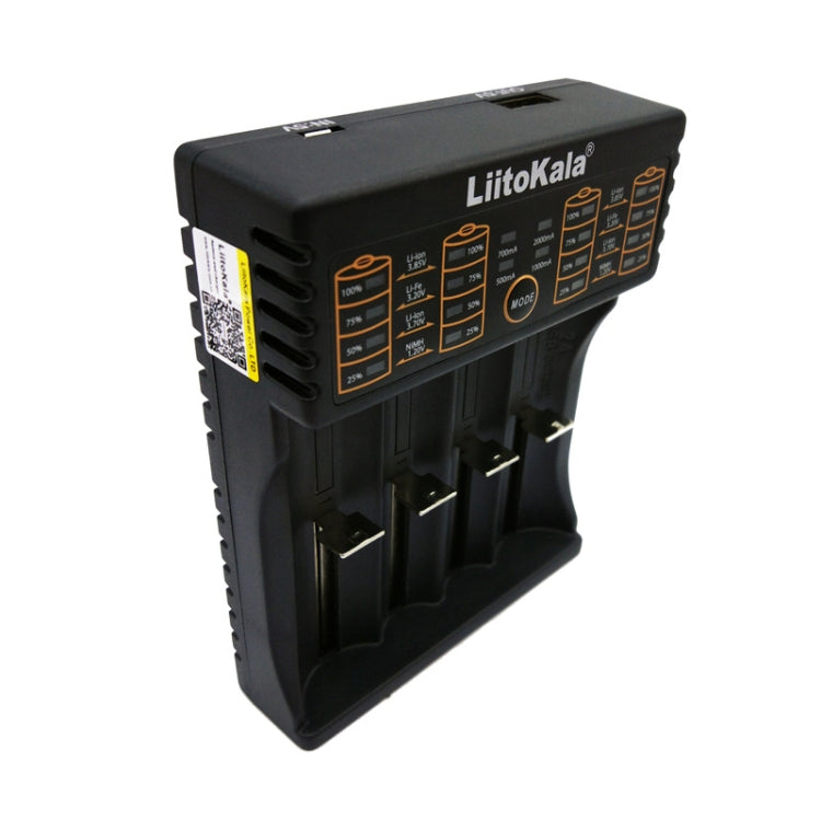 LiitoKala lii-402 4 In 1 Lithium Battery Charger for Li-ion IMR 18650, 18490, 18350, 17670, 17500, 16340(RCR123), 14500, 10440 - HoMEdemic™ 