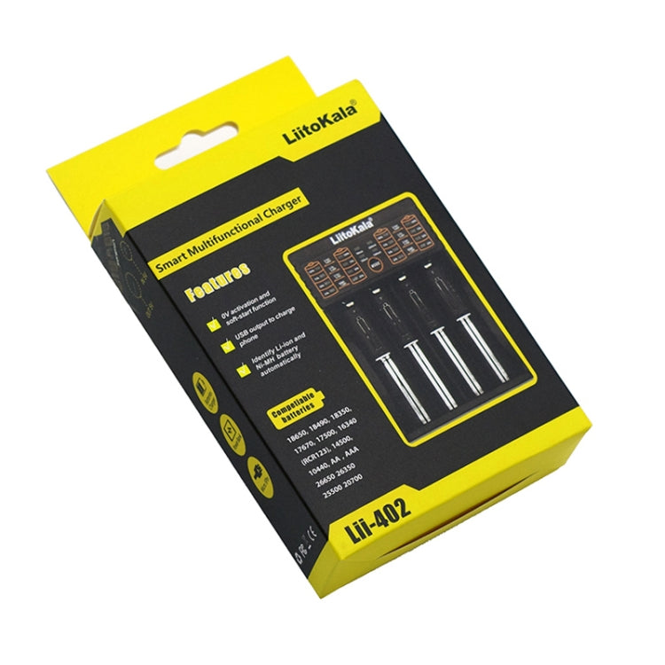 LiitoKala lii-402 4 In 1 Lithium Battery Charger for Li-ion IMR 18650, 18490, 18350, 17670, 17500, 16340(RCR123), 14500, 10440 - HoMEdemic™ 