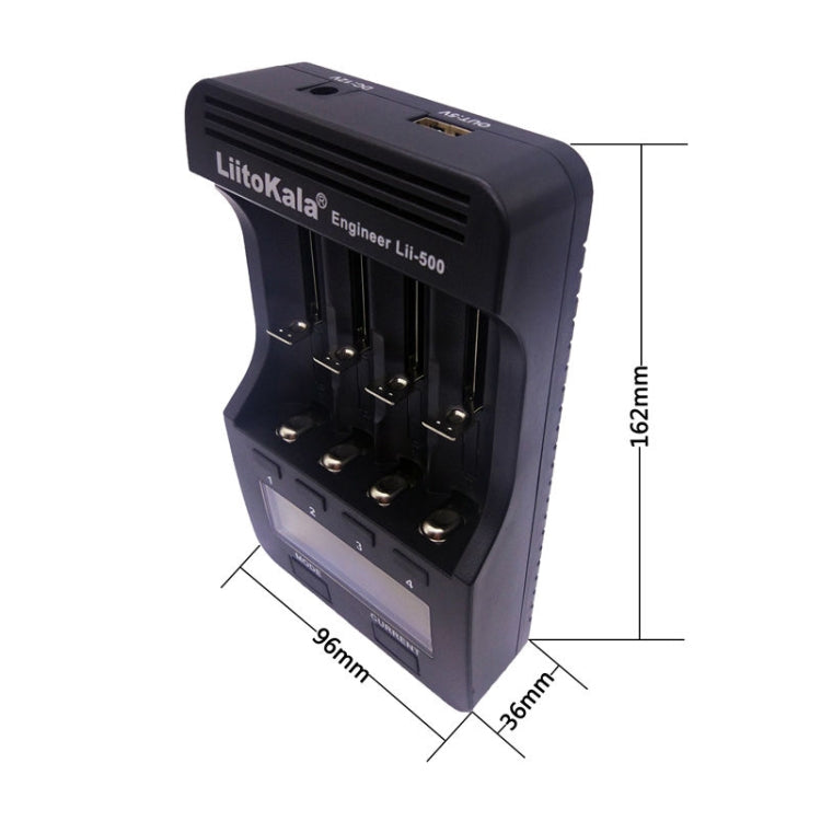 LiitoKala lii-500 Lithium Battery Charger for Li-ion IMR 18650, 26650, 16340, 14500, 10440, 18500, EU Plug - HoMEdemic™ 
