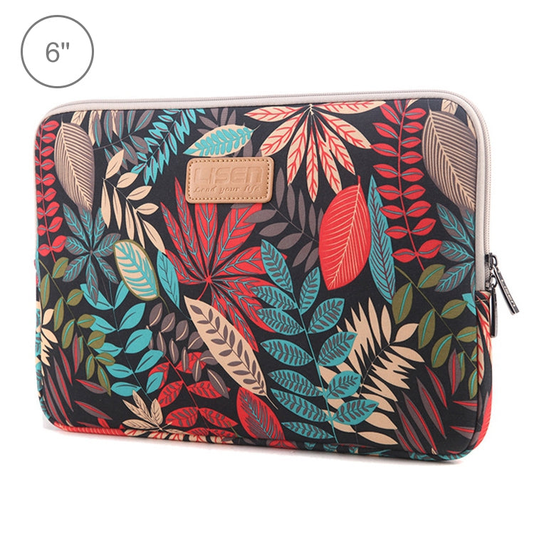 Lisen 6.0 inch Sleeve Case Colorful Leaves Zipper Briefcase Carrying Bag for Amazon Kindle, 6.0 inch - HoMEdemic™ 