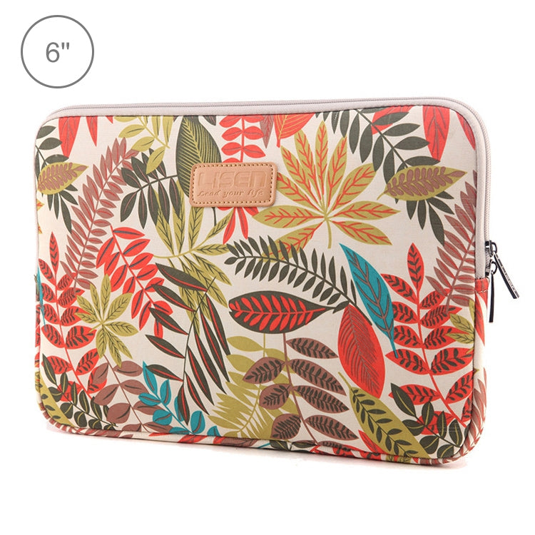 Lisen 6.0 inch Sleeve Case Colorful Leaves Zipper Briefcase Carrying Bag for Amazon Kindle, 6.0 inch - HoMEdemic™ 