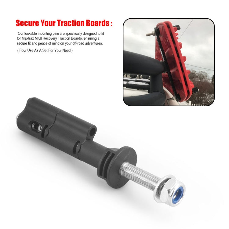 Lockable Anti-Theft Security Mounting Pin Set For MaxTrax MKII(Black) - HoMEdemic™ 