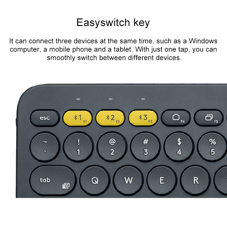 Logitech K380 Portable Multi-Device Wireless Bluetooth Keyboard(Black) - HoMEdemic™ 