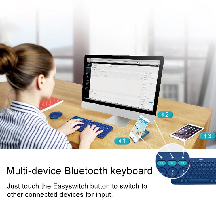 Logitech K380 Portable Multi-Device Wireless Bluetooth Keyboard(Black) - HoMEdemic™ 