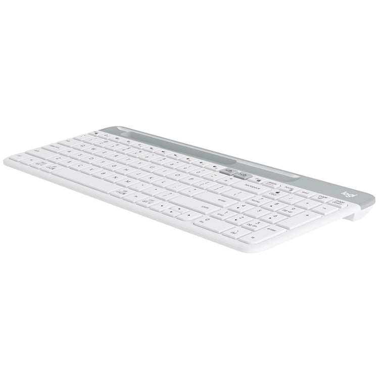 Logitech K580 Dual Modes Thin and Light Multi-device Wireless Keyboard with Phone Holder (White) - HoMEdemic™ 