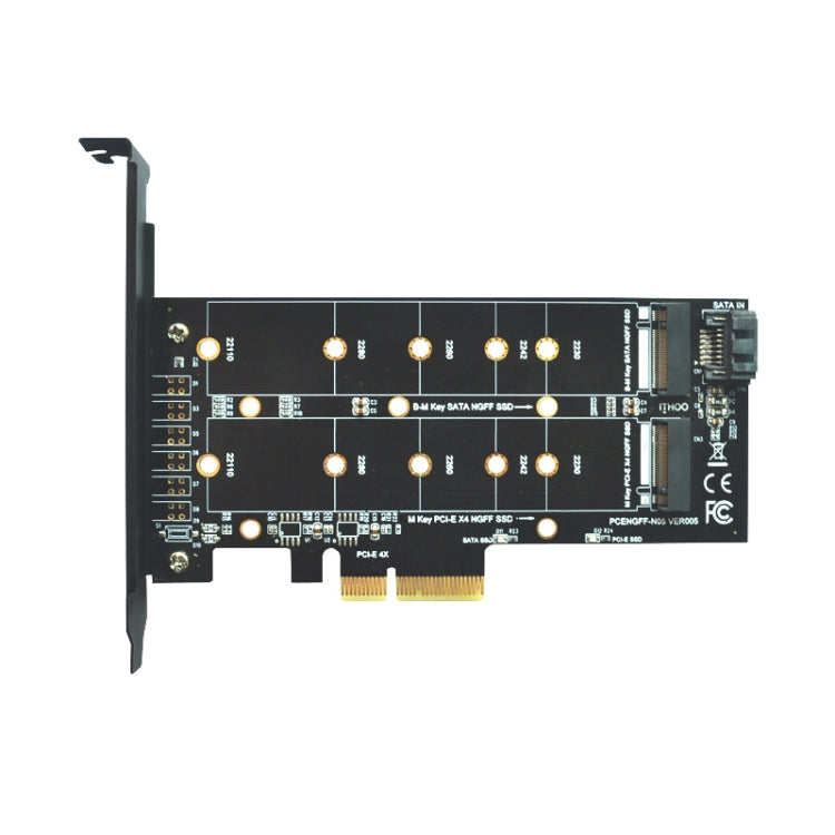 M.2 PCIe SSD Adapter Card PCIE 4x to M.2 Key M B Dual Interface Card - HoMEdemic™ 