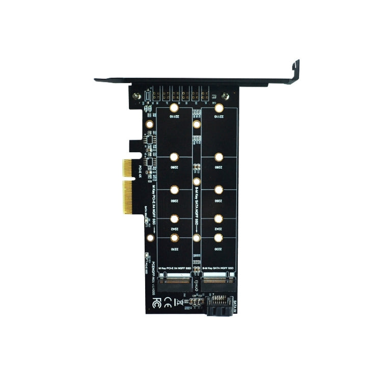 M.2 PCIe SSD Adapter Card PCIE 4x to M.2 Key M B Dual Interface Card - HoMEdemic™ 
