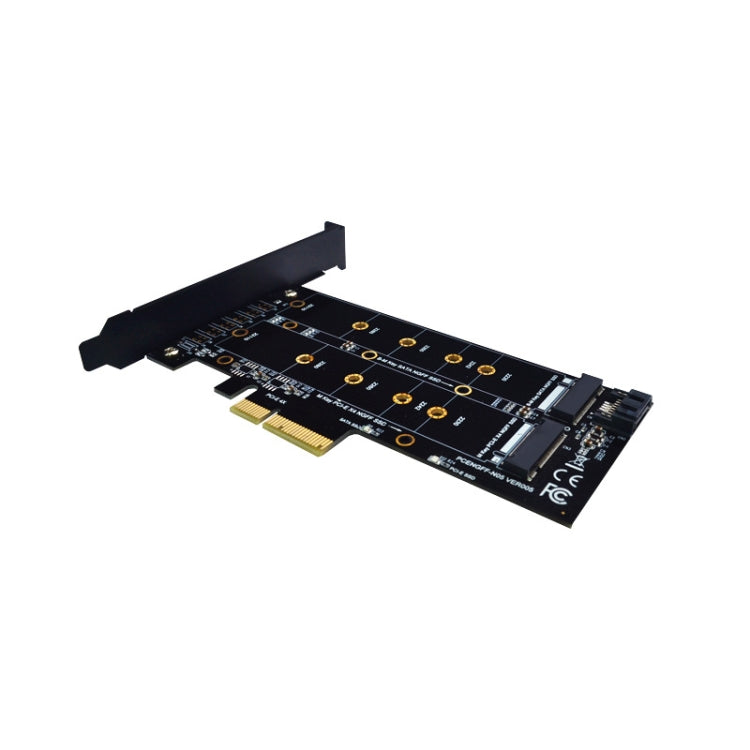 M.2 PCIe SSD Adapter Card PCIE 4x to M.2 Key M B Dual Interface Card - HoMEdemic™ 