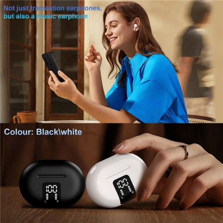 M10 Wireless Bluetooth Smart Voice Translator Headset Multiple Languages Translation Earphones(White) - HoMEdemic™ 