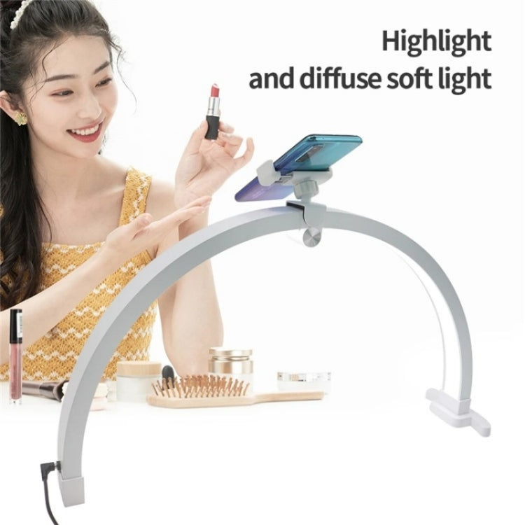 M12X Foldable LED Half Moon Lamp Touch Control Nail Art Lamp, Length: 56cm(US Plug) - HoMEdemic™ 