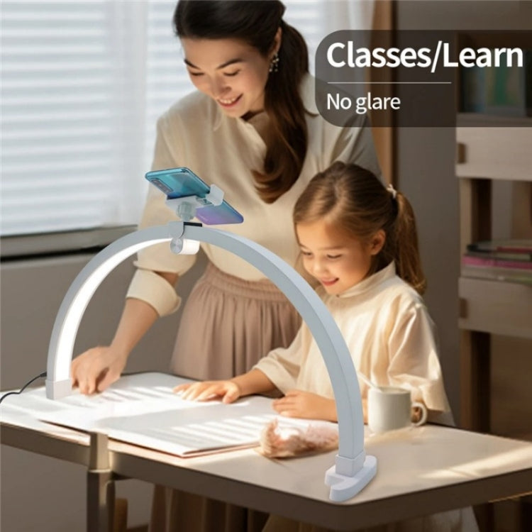 M12X Foldable LED Half Moon Lamp Touch Control Nail Art Lamp, Length: 56cm(US Plug) - HoMEdemic™ 
