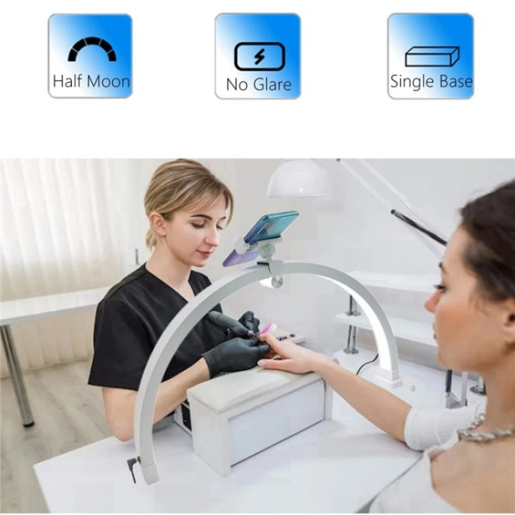 M12X Foldable LED Half Moon Lamp Touch Control Nail Art Lamp, Length: 56cm(US Plug) - HoMEdemic™ 