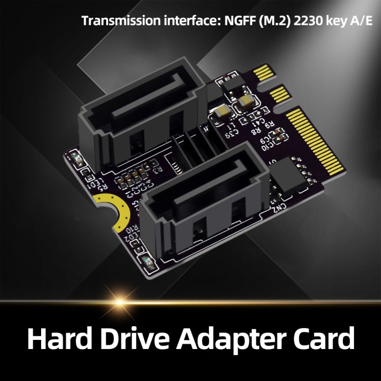 M2 to SATA3.0 Adapter Card PCI-E3.0 Card KEY A+E WiFi M.2 to SATA JMB582 Chip(Black) - HoMEdemic™ 